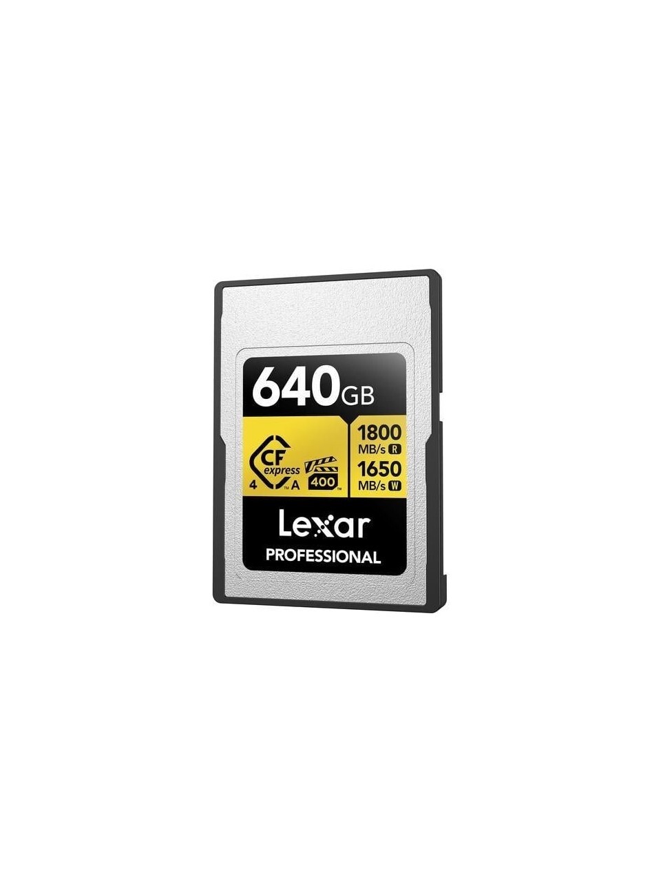 LEXAR LEXAR 640GB LCAGOLD640G-RNENG CF-EXP PROFESSIONAL CFEXPRESS 4.0 TYPE A CARD GOLD SERIE UP TO 1800MB/S READ 1650MB/S WRITE VPG 400 IP68-57257