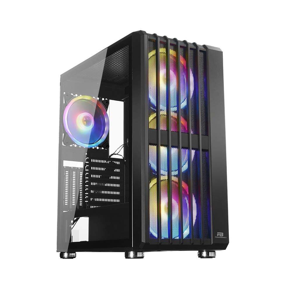 POWERBOOST PowerBoost VK-H002B USB3.0 4x14cm ARGB Fanlı Mesh Panel Siyah kasa (PSU Yok)-60138