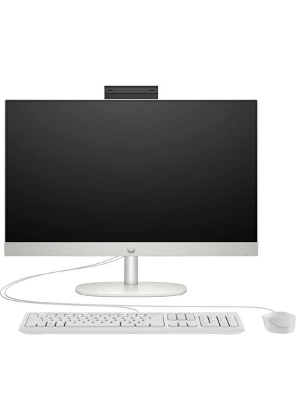 HP HP 9H6V1ET 245 G10 R7-7730U 23,8&quot; FHD Ekran, 8Gb Ram, 512Gb SSD, Paylaşımlı Ekran Kartı, Free Dos All In One PC, BEYAZ