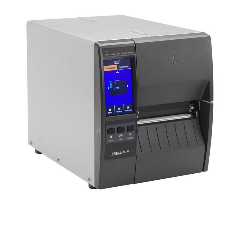 ZEBRA  ZT231 (ZT23142-T0E000FZ) 203DPI TERMAL TRANSFER USB+SER�+ETHERNET METAL KASA END. BARKOD YAZICI (R�BONLU KULLANIM)