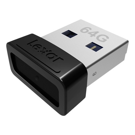 LEXAR 64GB LJDS47-64GABBK USB BELLEK JUMPDRIVE USB 3.1 S47 64GB BLACK PLASTIC HOUSING UP TO 250MB/S-39159