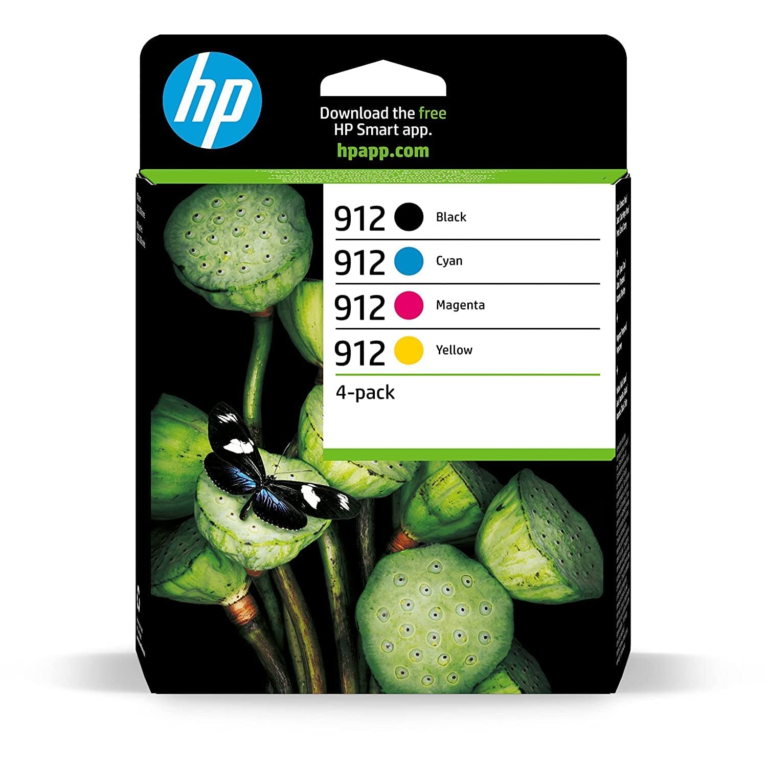 HP  6ZC74AE (912) SIYAH/MACENTA/CYAN/SARI 4LU PAKET MUREKKEP KARTUSU