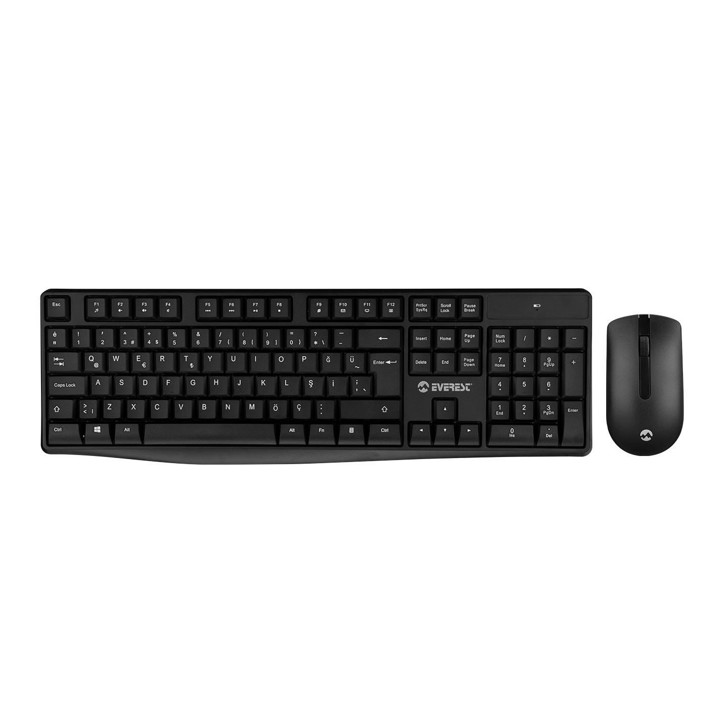 EVEREST EVEREST KM-7500 USB KABLOSUZ Q KLAVYE + MOUSE SET SIYAH