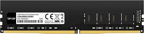 LEXAR LD4AU008G-B3200GSST DT DDR4 U-DIMM 8GB 288 PIN 3200MBPS CL22 1.2V- BLISTER PACKAGE