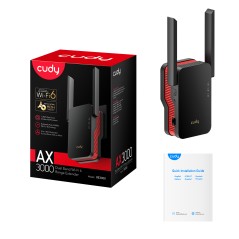 CUDY RE3000 AX3000 2.4GHz/5GHz 3000Mbps AP/RE Gigabit MU-MIMO Kablosuz Wi-Fi 6 Menzil Genişletici-66356