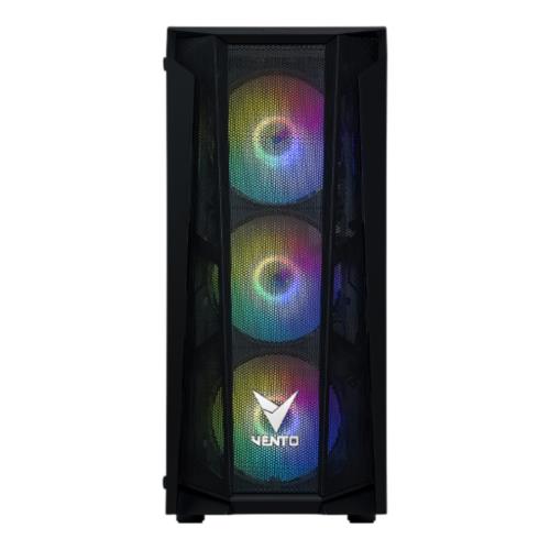 VENTO  VENTO VG15FE Mid Tower, 650W 80+ Siyah, Temperli Cam, RGB, ATX GAMING KASA -32128
