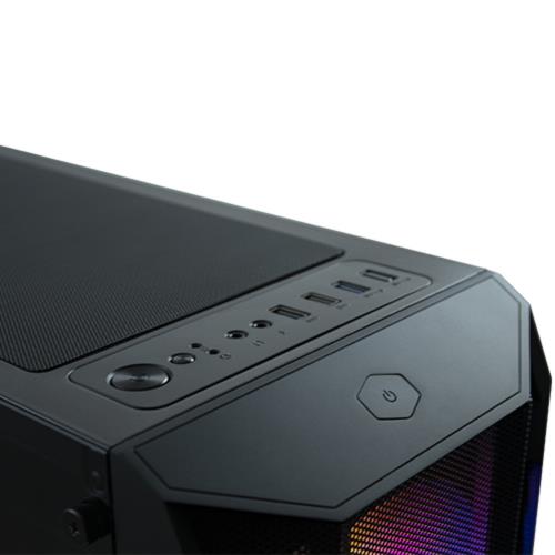 VENTO  VENTO VG15FE Mid Tower, 650W 80+ Siyah, Temperli Cam, RGB, ATX GAMING KASA -32130