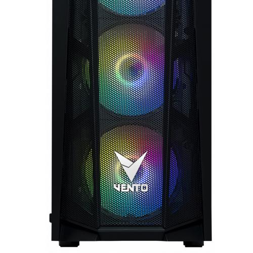 VENTO  VENTO VG15FE Mid Tower, 650W 80+ Siyah, Temperli Cam, RGB, ATX GAMING KASA -32131