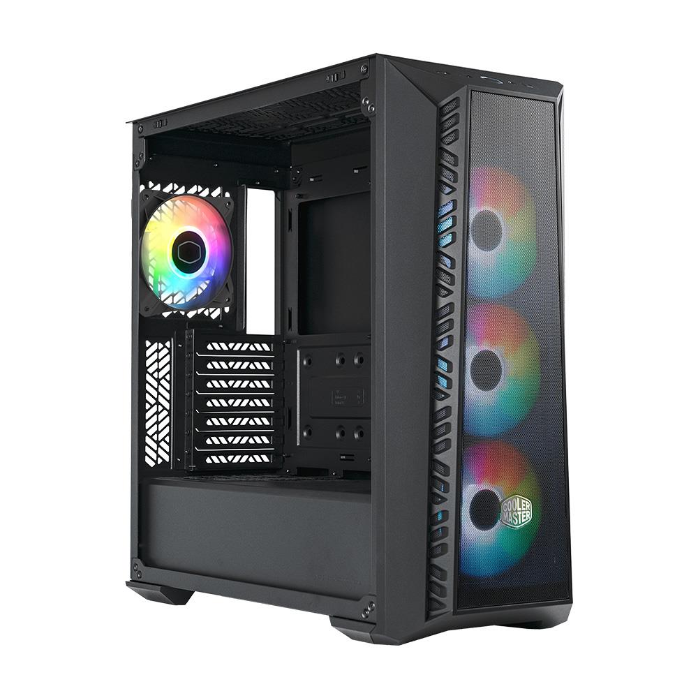 COOLERMASTER CM MasterBox 520 Tempered Glass ARGB 4x120mm Fanlı, Mesh Ön Panel Pencereli MidTower Kasa-45026