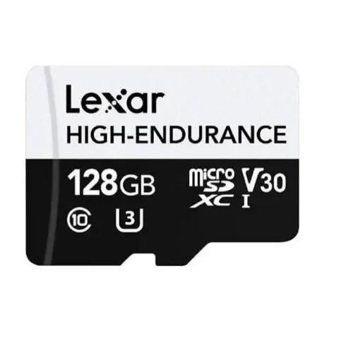 LEXAR 128GB LMSHGED128G-BCNNG MICROSD HIGH-ENDURANCE MİCROSDHC/MICROSDXC UHS-I CARDS UP TO 100MB/S READ 45MB/S WRITE C10 A1 V30 U3