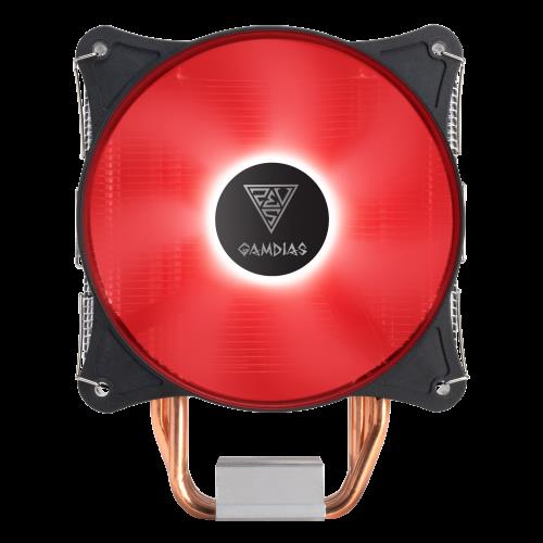 GAMDIAS GAMDIAS BOREAS E1-410, RED Lights, 120mm CPU  Kule Tipi Hava Soğutma (AMD AM4 ve INTEL Tüm işlemciler ile uyumlu)