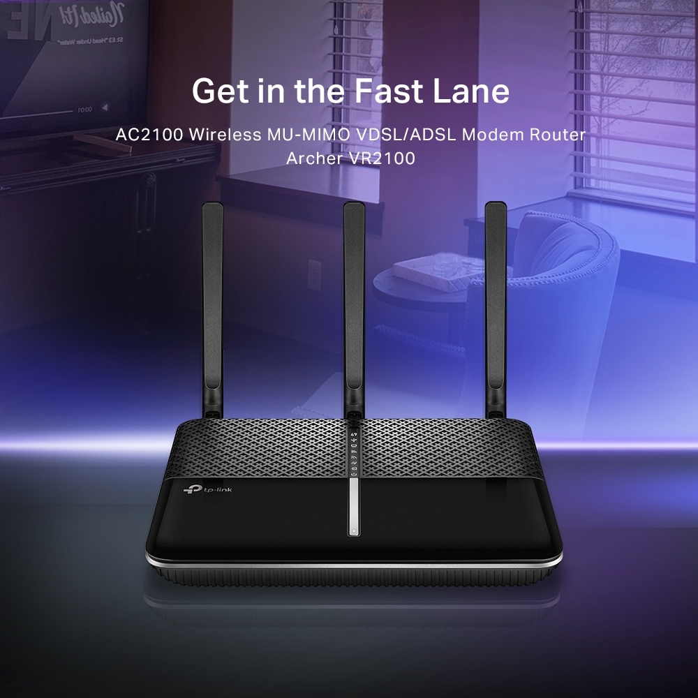 TP-LINK  ARCHER VR2100 4PORT VDSL/ADSL 2100Mbps MODEM ROUTER -42620