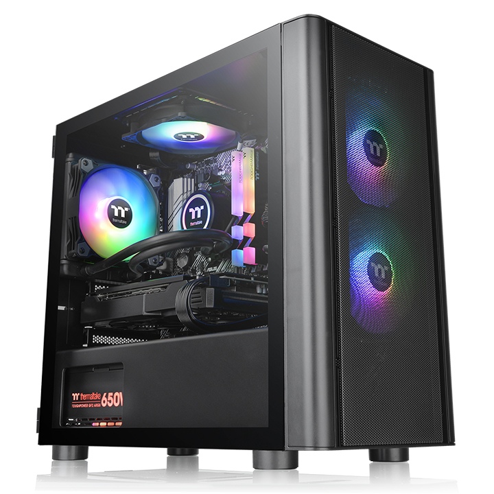THERMALTAKE  V150 Breeze TG 3x120 mm ARGB Fanlı MicroATX Oyuncu Kasası