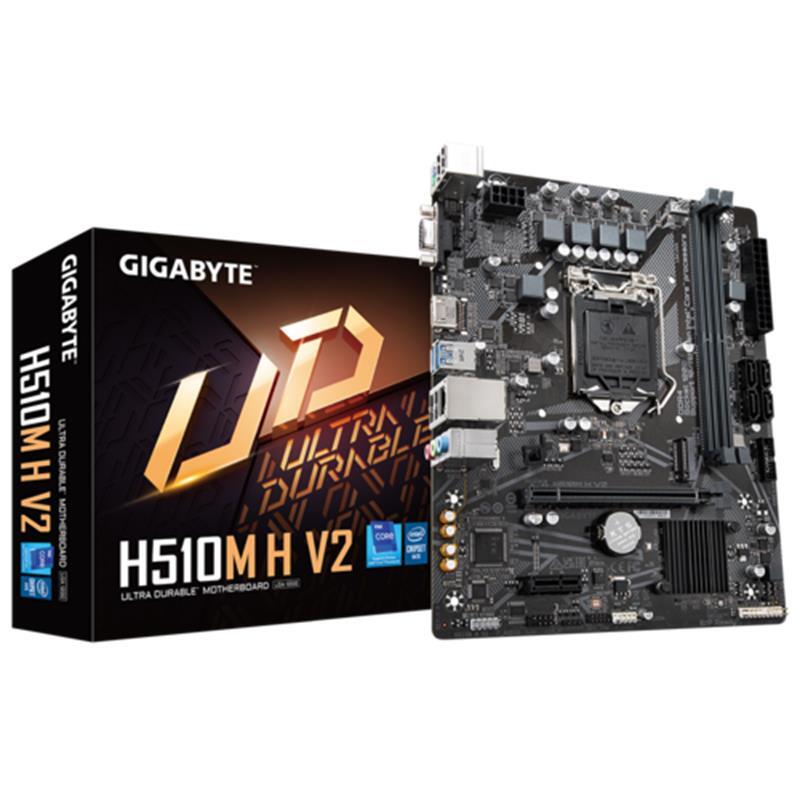 GIGABYTE H510M H V2 1200P DDR4 3200MHz VGA/HDMI M.2 USB 3.2 mATX (10. ve 11. NESİL İŞLEMCİ UYUMLU)