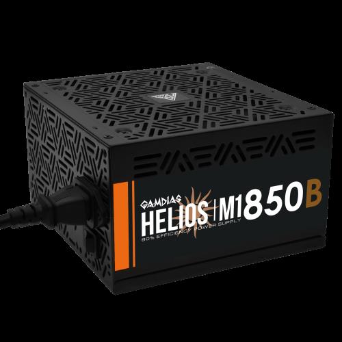 GAMDIAS  GAMDIAS HELIOS M1-850B, 850W, 80+ Bronze, Aktif PFC, GAMING, ATX, Power Supply (PSU) 