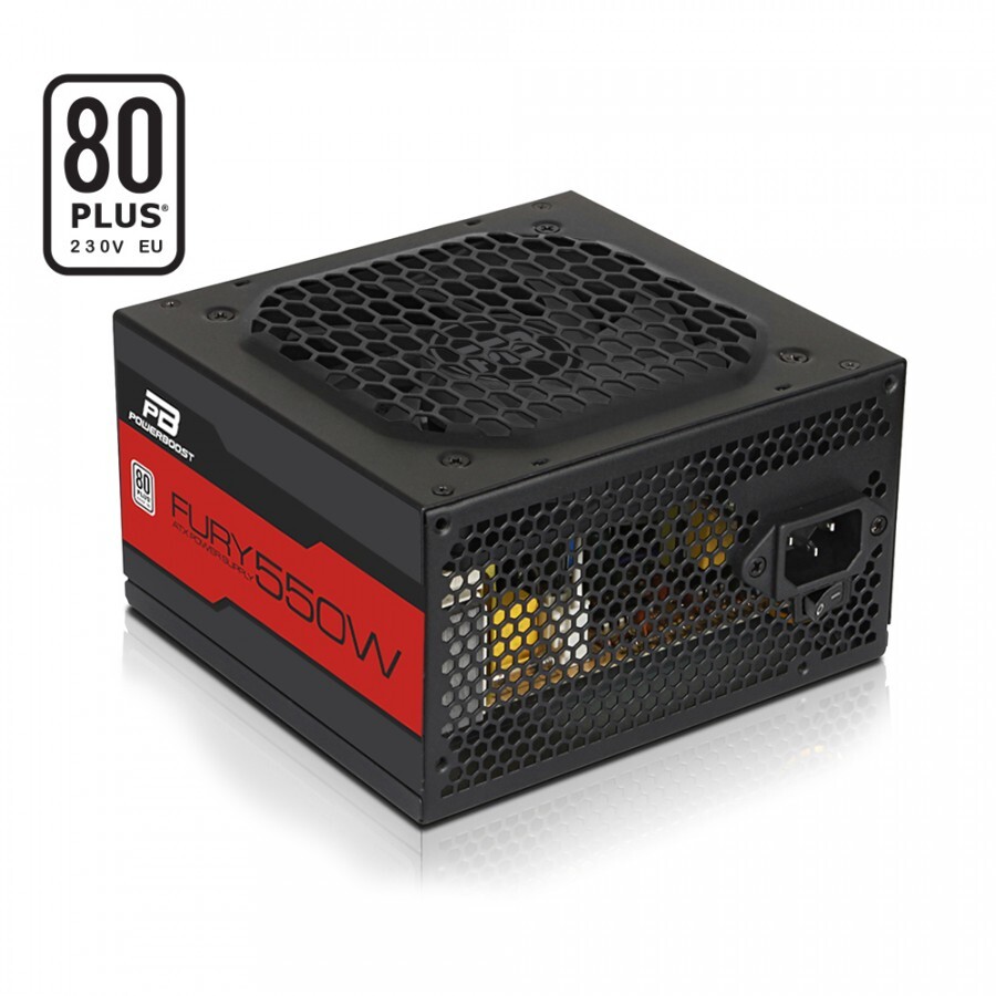 POWERBOOST  BST-ATX550WEU FURY 550w 80+ 12cm Fanlı ATX PSU