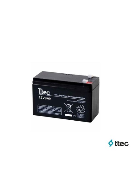 TTEC  12V 9AH BAKIMSIZ KURU AKU 