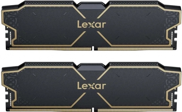 LEXAR LEXAR THOR RAM DT GAMING DDR5 UDIMM 32GB KIT (2X16GB) 6000 MHz CL38 1.3V MEMORY WITH HEATSINK DUAL PACK BLACK COLOR LD5U16G60C38LG-RGD