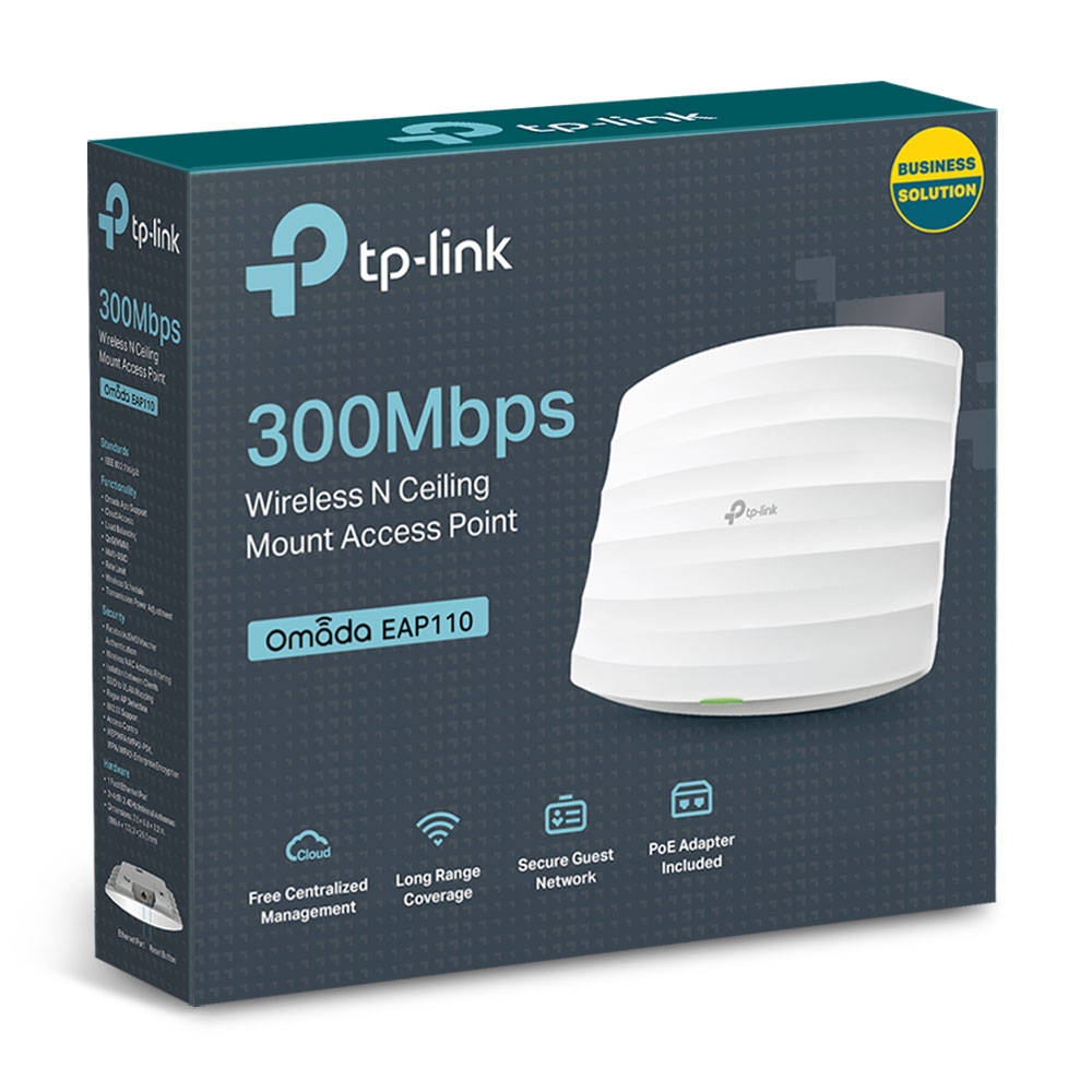 TP-LINK  EAP110 1PORT 300Mbps TAVAN TİPİ ACCESS POINT