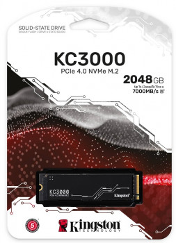 KINGSTON SKC3000D/2048G KC3000 2TB/2048GB PCIe 4.0 NVMe M.2 2280 7.000/7.000 MB/s