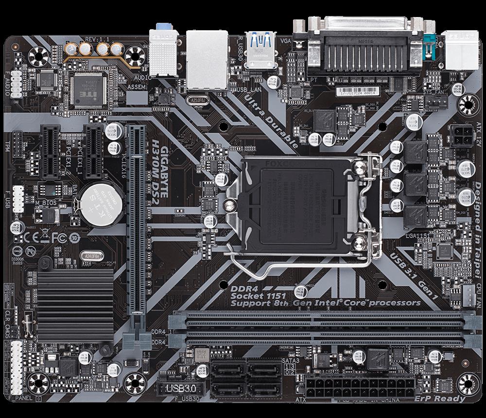 GIGABYTE H310M-DS2 DDR4 USB3.1 1151 8.NESİL-28332
