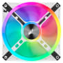 CORSAIR QL Series, WHITE QL120 RGB-CO-9050104-WW-120mm RGB LED Fan, Triple Pack with Lighting Node CORE-22366