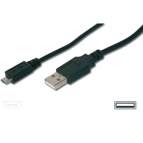 ASSMANN AK-300110-010-S Usb 2.0 to Micro Usb 1m