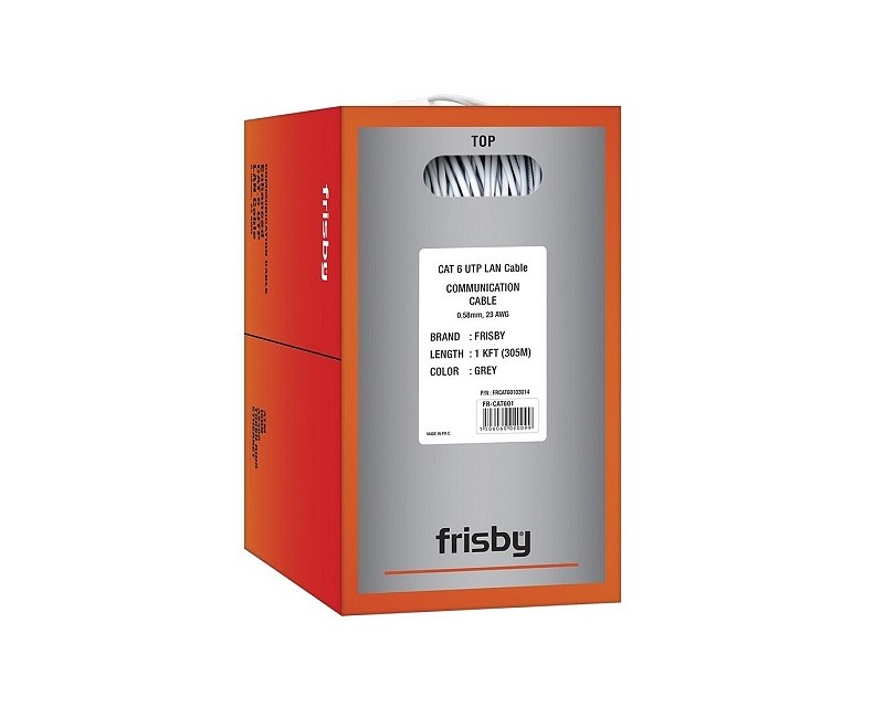 FRISBY FR-CAT601 CAT-6 305m 23 Awg Gri Kablo-37311