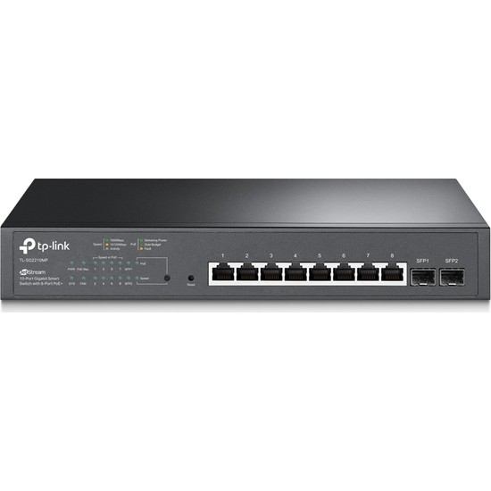 TP-LINK TL-SG2210MP 10 PORT 10/100/1000 Mbps GIGABIT MASAÜSTÜ PoE SMART SWITCH