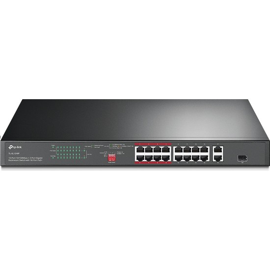 TP-LINK TL-SL1218P 16 PORT 10/100 2 PORT GIGABIT YÖNETİLEMEZ POE SWITCH
