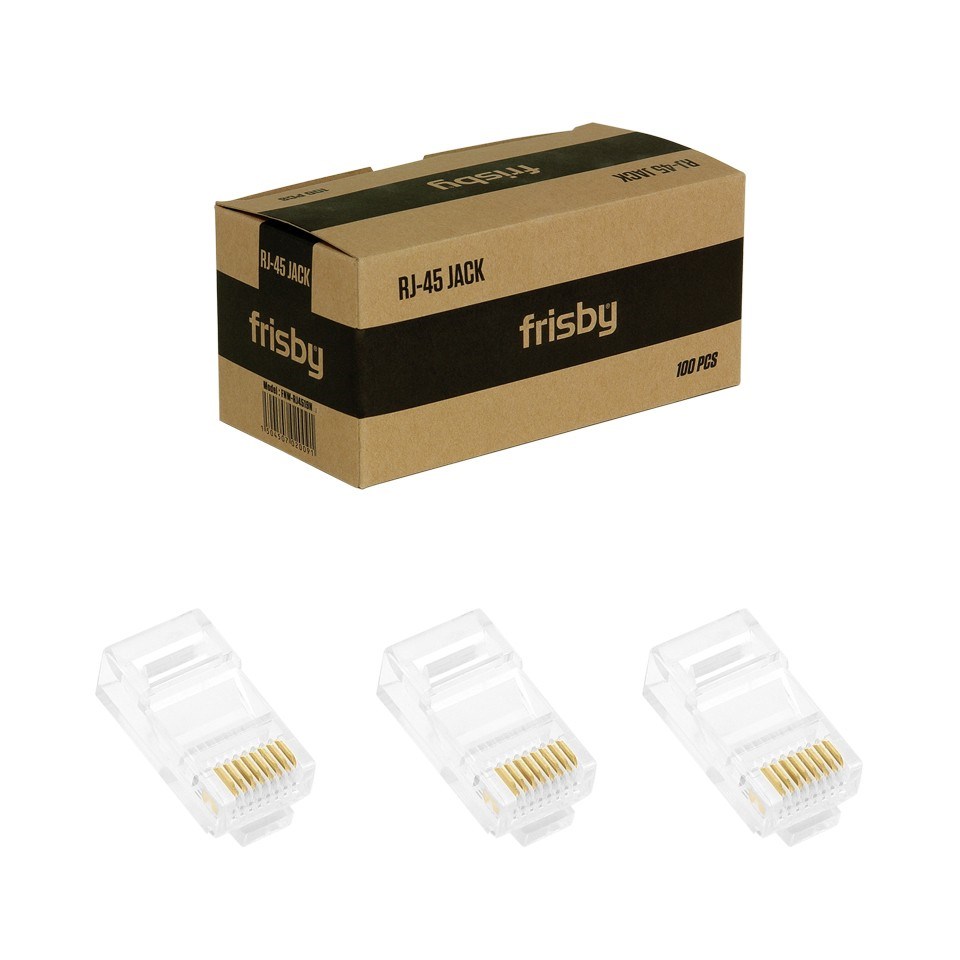 FRISBY Frisby FNW-RJ4519N UTP Cat5 RJ45 Konnektör 100"lü-37303