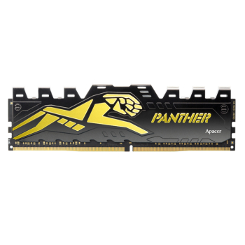 APACER Panther Black-Gold 8GB (1x8GB) 3200MHz CL16 DDR4 Gaming Ram (AH4U08G32C28Y7GAA-1)