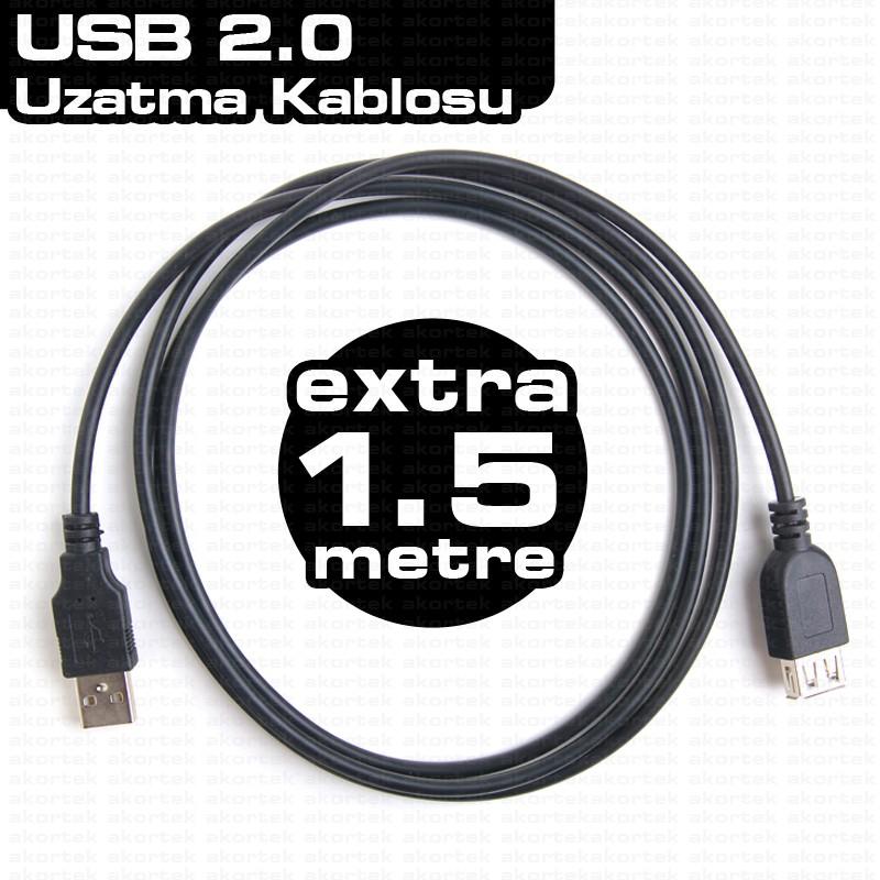 DARK  DK-CB-USB2EXTL150 1.5m USB 2.0 Uzatma Kablosu