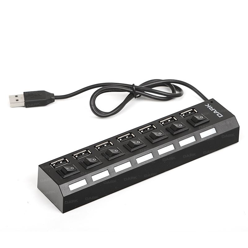 DARK 7 PORT USB2.0 Connect Master U72, USB Hub DK-AC-USB272