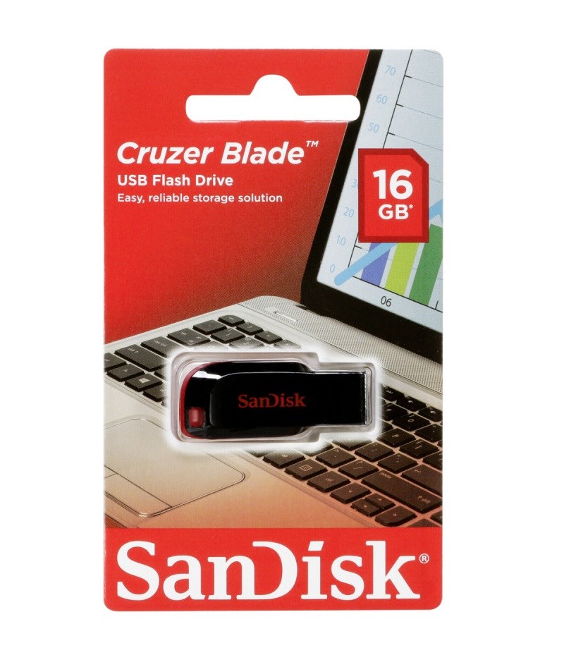 SANDISK Sandisk 16GB Cruzer Blade Usb2.0 SDCZ50-016G-B35-37278