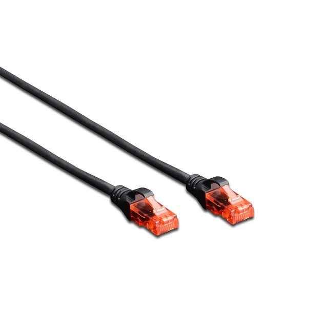 DIGITUS DK-1617-005/BL UTP CAT6 0.5M Siyah Kablo
