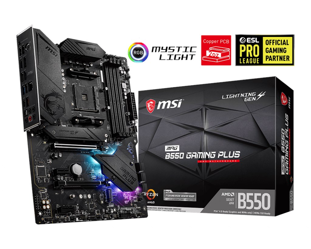 MSI Mpg B550 Gaming Plus AM4 Ryzen DDR4