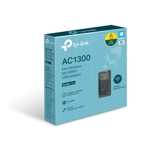 TP-LINK ARCHER T3U 1300 MBPS KABLOSUZ DUAL BAND USB ADAPTOR-60221