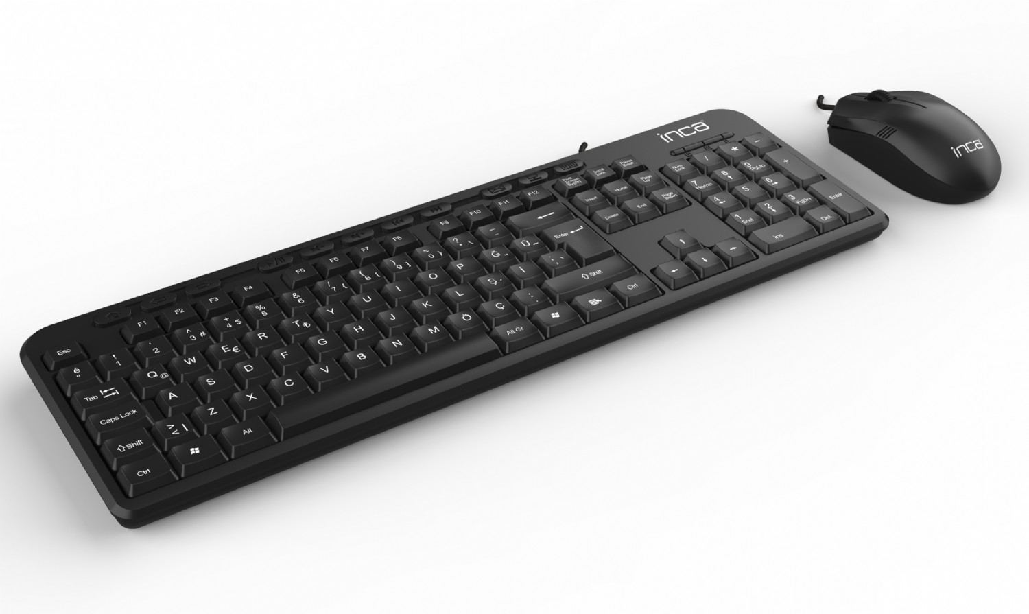 INCA IMK-375T WIRED MULTIMEDIA Q KLAVYE&MOUSE SET-22557