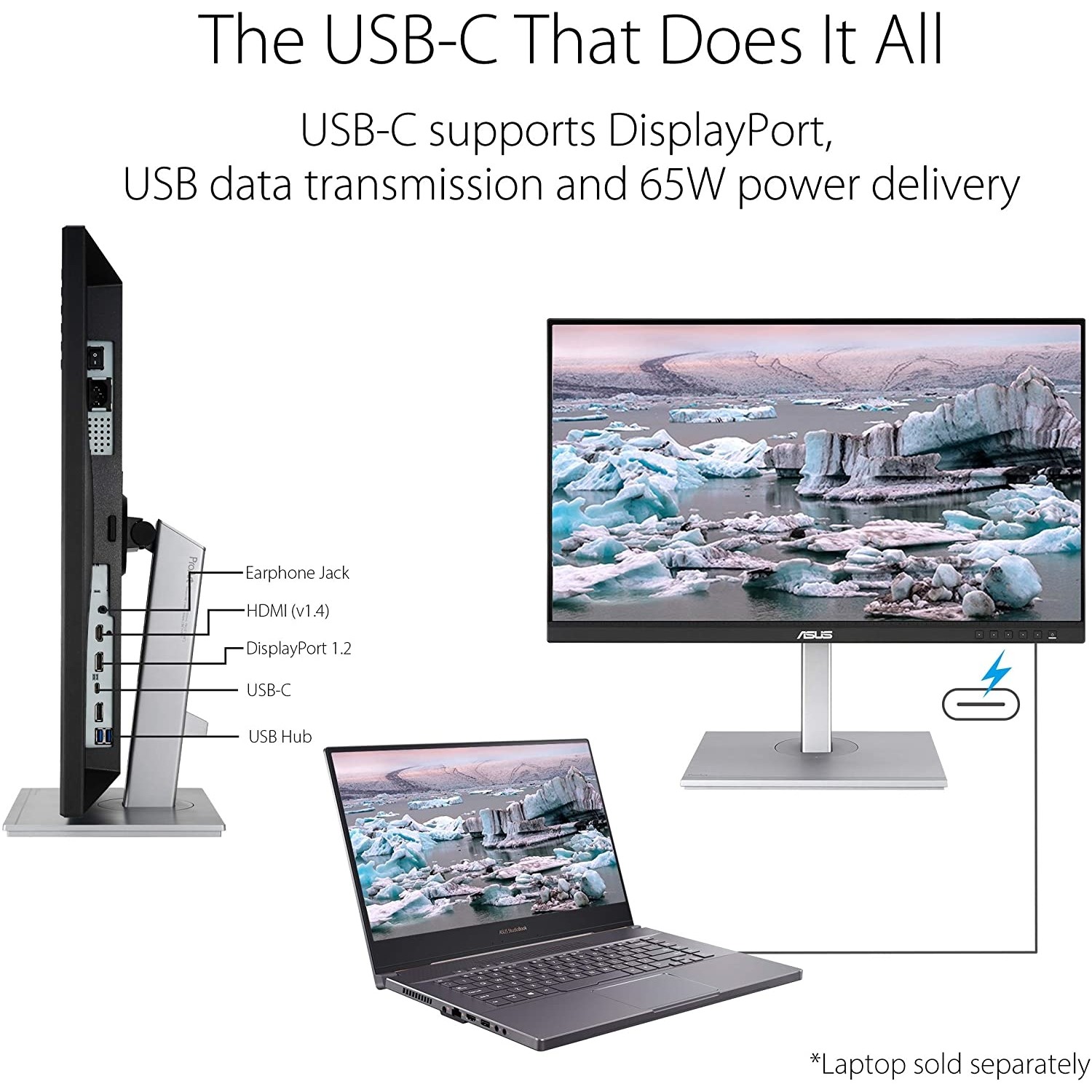 ASUS 23.8 PA247CV FHD IPS 5MS 75HZ HDMI DP USB-C-22846