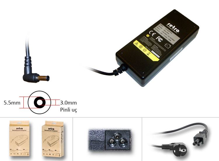 RETRO RNA-SG04 Samsung 19V 4.74A 90W Notebook Adaptör RNA-SG04