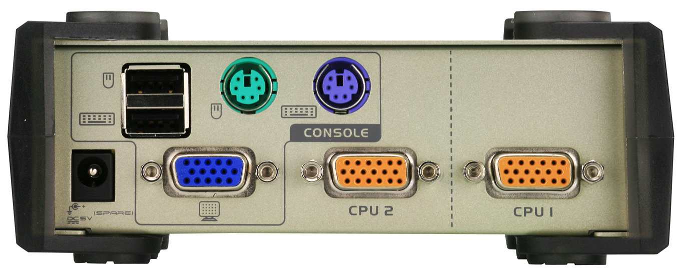 ATEN CS82U-AT CS82U-AT Cubiq 2 Port USB & PS/2 KVM Switch-21143