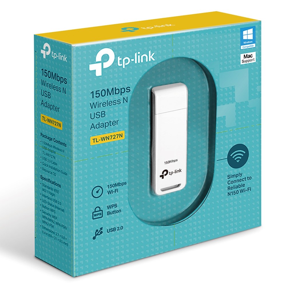 TP-LINK Tp-Link TL-WN727N 150Mbps Kablosuz N USB Adaptör-37231